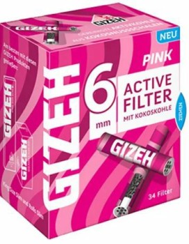 Gizeh Filter Pink Active mit Kokoskohle 6mmmmefläche 6mmoskohle 6-7mmohle 6mmefläche 8mmskohle 6mmohle 6mm für x-type Cig